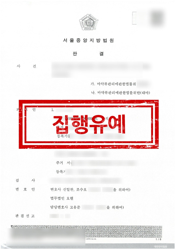 판결문 - 집행유예